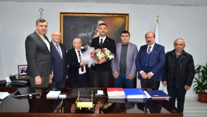 Oda başkanları milli eğitim müdürü Uğurelli'yi ziyaret etti