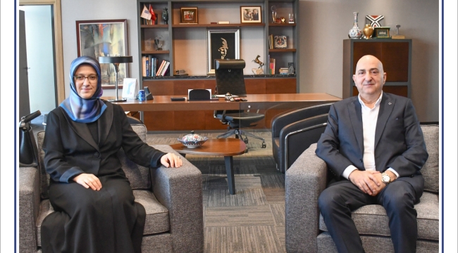 Rektör Kibar OSB başkanı Türek'i ziyaret etti