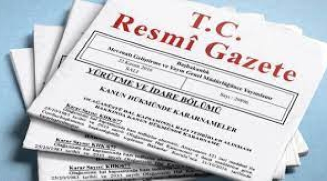 Resmi ilan fiyat tarifesi Resmi Gazete'de