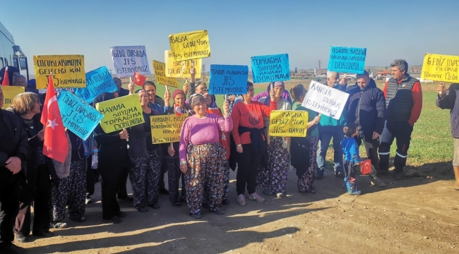 Salihli'de köylülerin JES direnişi
