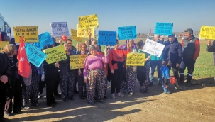 Salihli'de köylülerin JES direnişi