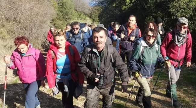 Spilos dağcılık&trekking üyeleri Foça'da