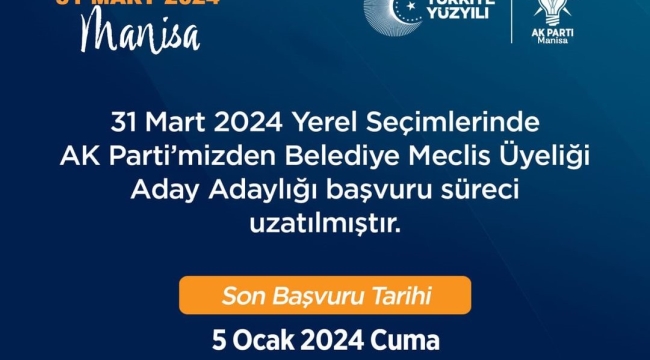 Son başvuru tarih i 5 ocak