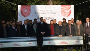 Üreticilere otomatik yemlik dağıtımı yapıldı