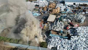 4 kez yangın çıkan geri dönüşüm tesisi mühürlendi