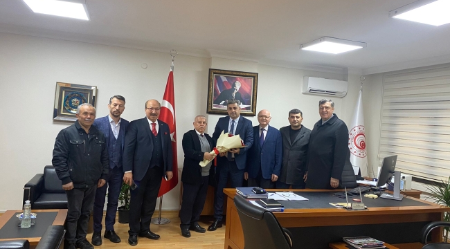 7 oda başkanından ticaret il müdürüne hoş geldin ziyareti