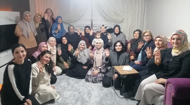AKP kadın kolları sandık bazlı ev toplantısı düzenledi