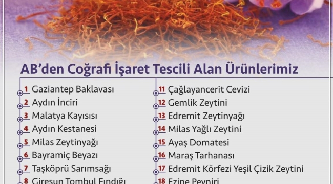 Avrupa Birliği'nden tescilli ilk baharat Safranbolu safranı oldu