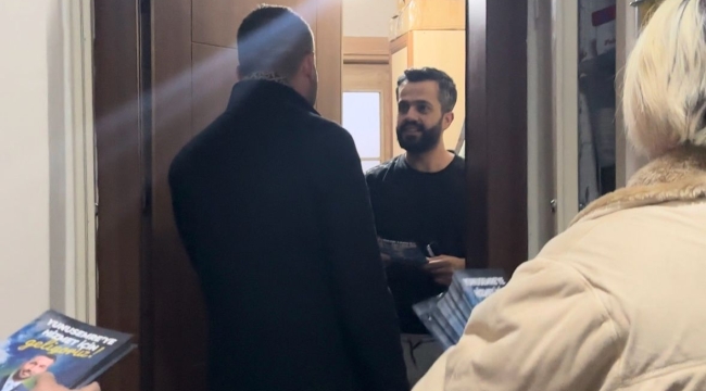 Başkan adayı Akan'ın ev ziyaretleri
