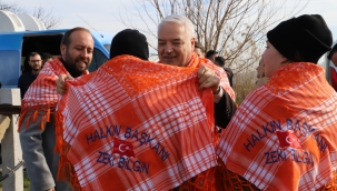 Başkan Bilgin işçilere boşu hediye etti