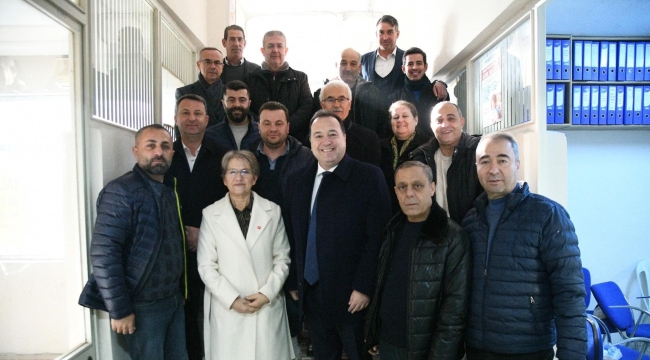 Başkan Dutlulu bakkallar odasını ziyaret etti