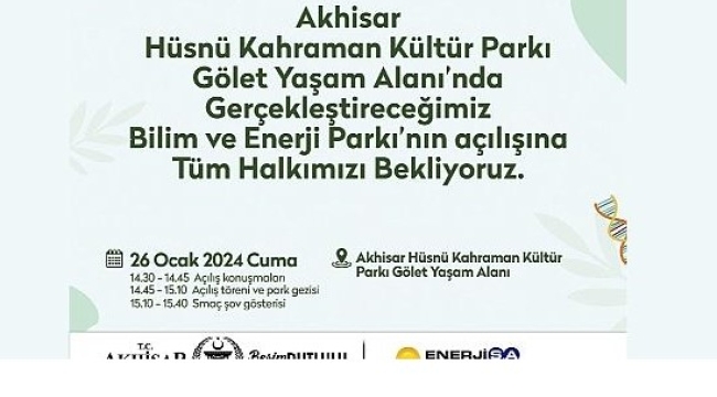Bilim ve enerji parkı açılıyor