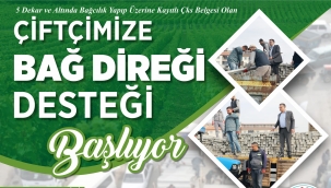 ÇKS belgesi olan çiftçilere bağ direği desteği başlıyor