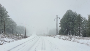 Demirci beyaza büründü