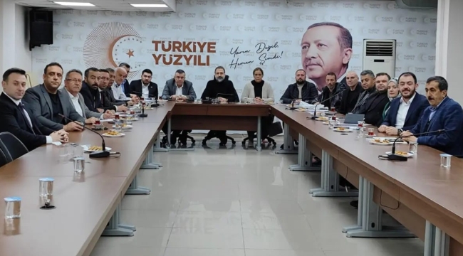 Merkez ilçe başkanlarıyla değerlendirme ve koordinasyon toplantısı