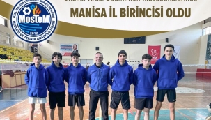 MOSTEM lisesi okullar arası badminton Manisa il birincisi