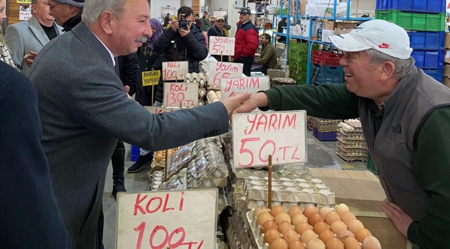 Nurlu fiyatlardan dert yanan esnafları dinledi