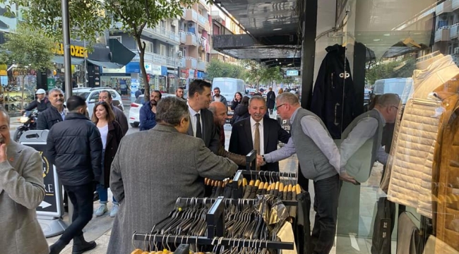 Nurlu ve Zeyrek Salihli'de esnafları ziyaret etti