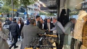 Nurlu ve Zeyrek Salihli'de esnafları ziyaret etti