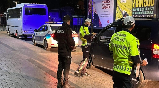 Polisin eş zamanlı huzur güven uygulaması sürüyor