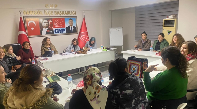 Sarıgöl'de CHP'li kadınlar seçim toplantısı yaptı