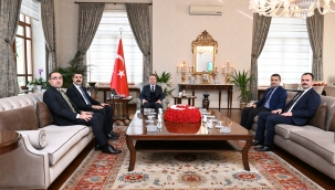 Soma ve Akhisar c.savcıları vali Ünlü'yü ziyaret etti