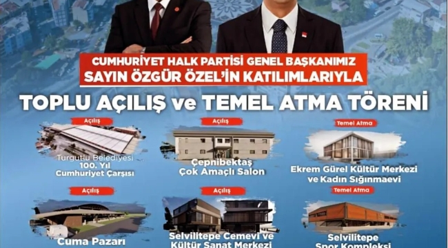 Turgutlu'da toplu açılış daveti