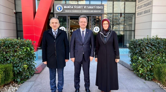 Vali Ünlü ve rektör Kibar TSO başkanı Yılmaz'ı ziyaret etti