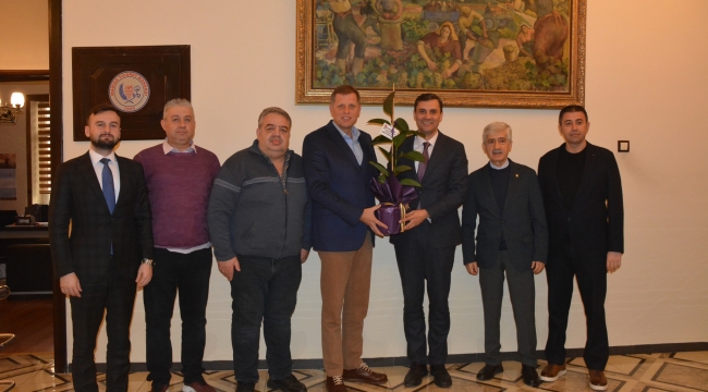 Zeyrek borsa başkanı Özkasap'ı ziyaret etti