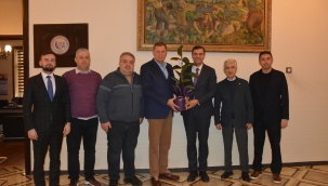 Zeyrek borsa başkanı Özkasap'ı ziyaret etti