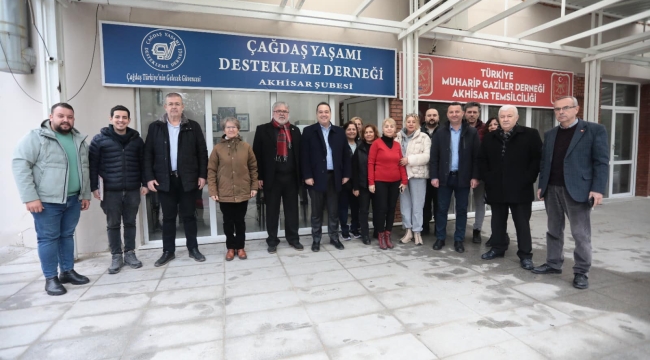 Ziyarette başkan Dutlulu'da katıldı