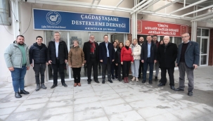 Ziyarette başkan Dutlulu'da katıldı