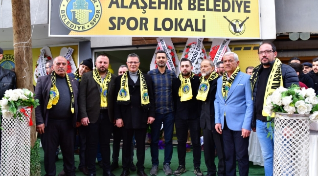 Alaşehir belediyespor lokali açıldı