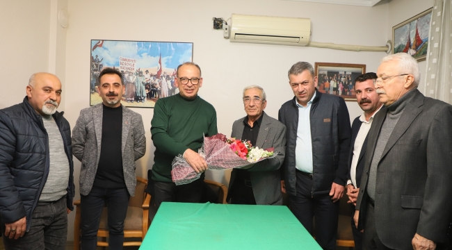 Başkan Akın ADD ve Eğitim-iş'i ziyaret etti