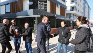 Başkan Akın cemevinde inclemelerde bulundu