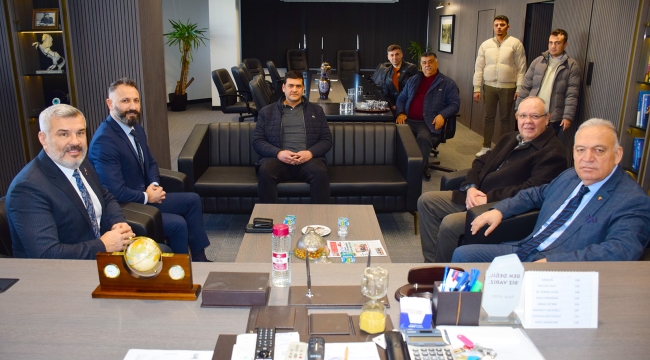 Başkan Çetin'den, başkan Aydın'a ziyaret