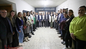 CHP'liler esnaf oda başkanları ve esnaf ve sanatkarlar odası'nı ziyaret etti