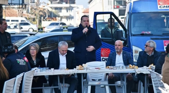 CHP'liler sanayi esnafıyla kahvaltı yaparak güne başladı