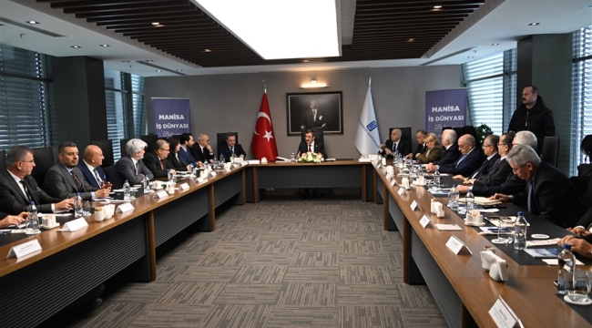 Cumhurbaşkanı yardımcısı Yılmaz Manisa'da iş insanlarıyla buluştu