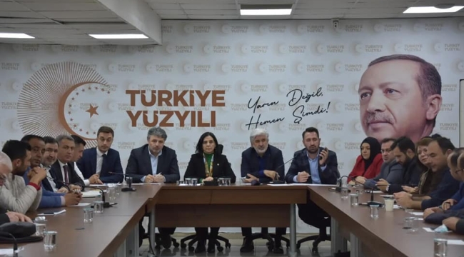 Cumhurbaşkanını karşılama toplantısı