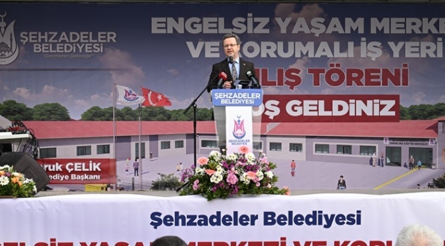 Engelsiz eğitim merkezi ve korumalı işyeri açıldı