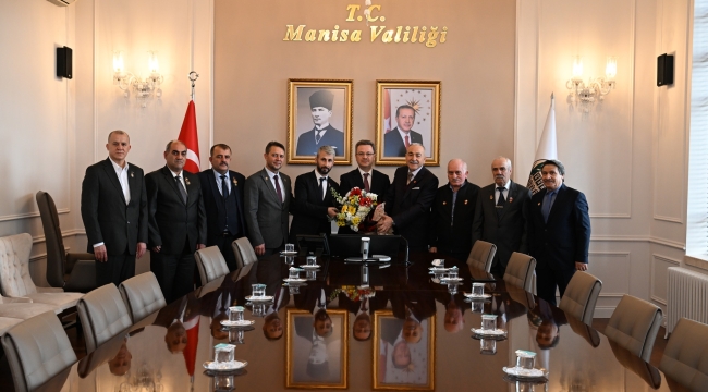 Gazi dernek yöneticileri vali Ünlü'yü ziyaret etti