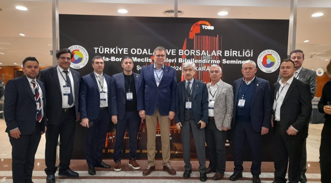 Manisa Ticaret Borsa yönetimi TOBB seminerinde