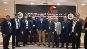 Manisa Ticaret Borsa yönetimi TOBB seminerinde