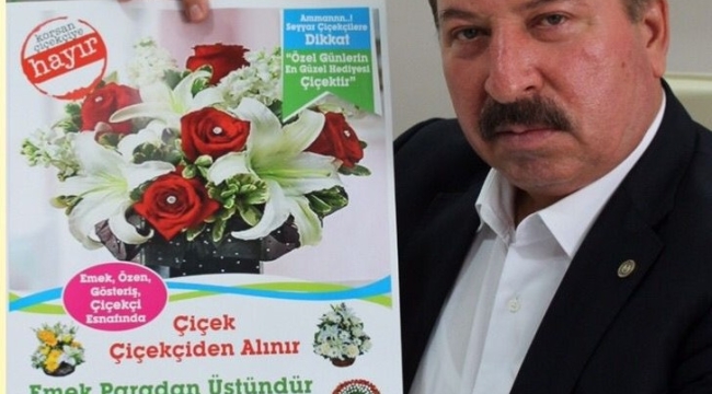 MESO başkanı Akyüz'den afişli protesto