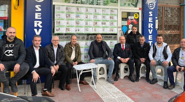 MESO ve MEM-DER Başkanı Akyüz emlakçılarla bir araya geldi