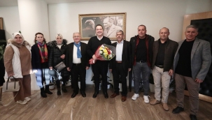 Muhtar adayları başkan Dutlulu'yu ziyaret etti