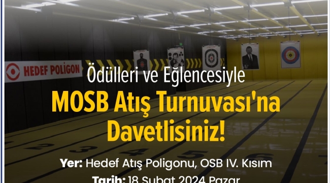 OSB'de firmalar arası ödüllü atış yarışması