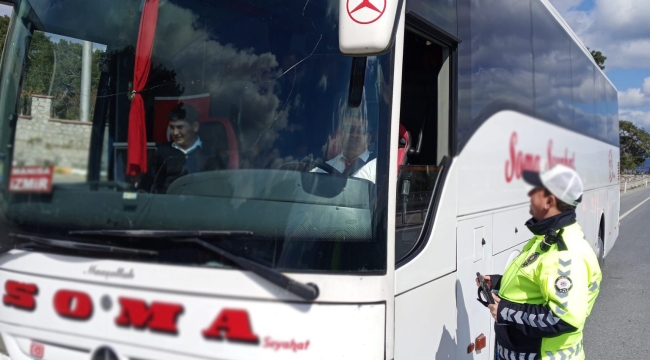 5 ilçede eş zamanlı trafik denetimi