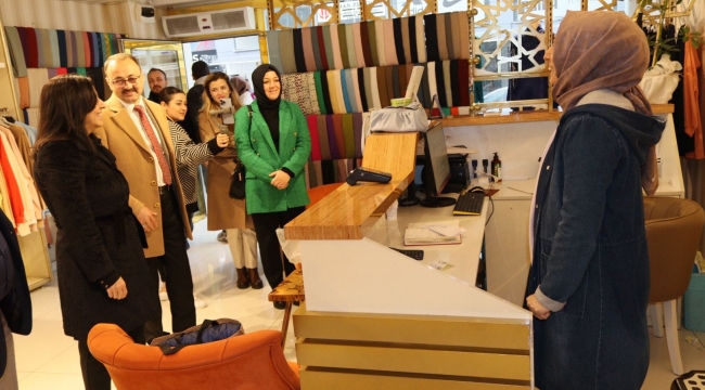 AKP kadın kollarından esnaf ziyareti